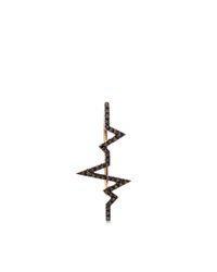 Diane Kordas | Heartbeat Earring With Black Diamonds | Lyst