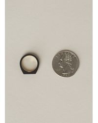 Ming Yu Wang | Gray Matte Black / Brass Theorem Ring | Lyst