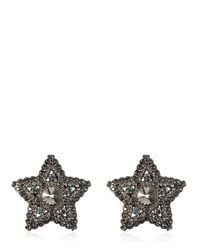 Lanvin | Metallic Star & Moon Swarovski Earrings | Lyst