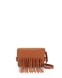 Rebecca Minkoff | Brown Heavy Laced Clutch | Lyst