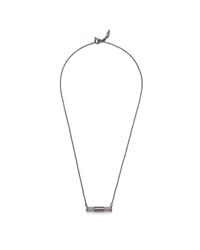 Diane von Furstenberg | Metallic 440 Bar Pave Pendant Necklace | Lyst