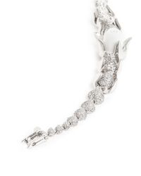 Eddie Borgo | White 'graduated Rose' Crystal Pavé Bracelet | Lyst