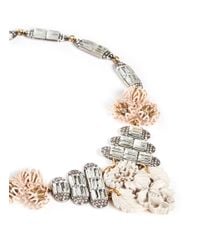 Lulu Frost | Pink 'Ingrid' Crystal Flower Necklace | Lyst