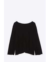 Helmut Lang | Black Ballet Neck Top | Lyst