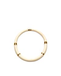 Aurelie Bidermann | White Caftan Moon 18k Goldplated and Resin Collar Necklace | Lyst