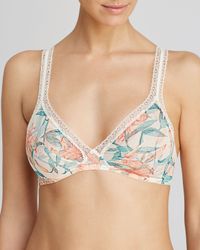 Calvin Klein | Floral Bralette - Desire Tiger Lily Retro Triangle #qf1152 | Lyst