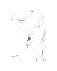 Delfina Delettrez | White Double Pearl Yellow Gold Piercing Earring | Lyst