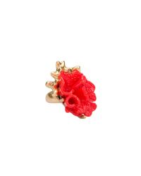 Oscar de la Renta | White Resin Coral Ring | Lyst