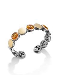 John Hardy | Metallic Dot Three Station Flex Cuff | Lyst