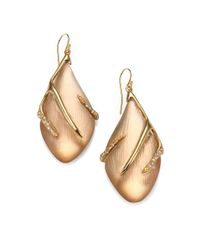 Alexis Bittar | Metallic Vert D'Eau Lucite & Crystal Sabre Drop Earrings | Lyst