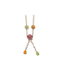 Ferragamo - Pink Flower Bouquet Necklace - Lyst