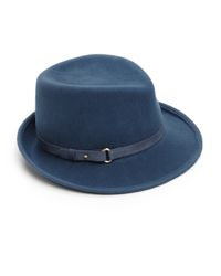 Eric Javits | Blue Classic Wool Fedora | Lyst