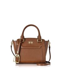 La Martina | Brown La Portena Alejandra Cognac Saffiano Leather Mini Tote | Lyst
