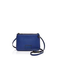Marc By Marc Jacobs | Blue Ligero Double Percy Pebbled Crossbody | Lyst