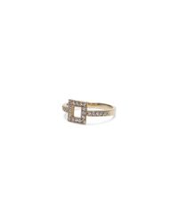 Club Monaco | Metallic Campbell Zen Square Ring | Lyst