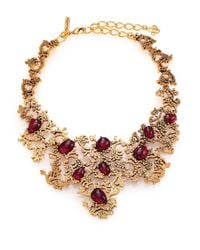 Oscar de la Renta | Metallic Filagree Necklace | Lyst
