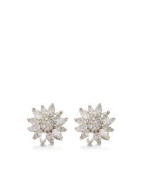 Asprey | Metallic Daisy Heritage 18K White Gold And Diamond Earrings | Lyst