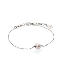 Majorica | Metallic 8mm White Pearl & Sterling Silver Bracelet | Lyst