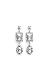 Philippe Audibert | Metallic 'elea' Crystal Drop Earrings | Lyst