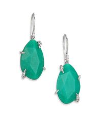 Alexis Bittar Fine | Blue Mint Marquis Chrysoprase, White Sapphire & Sterling Silver Drop Earrings | Lyst