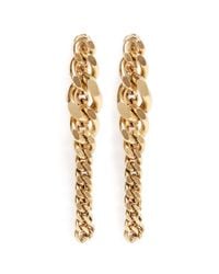 Ela Stone | Metallic Editha Graduated Chain Earrings | Lyst