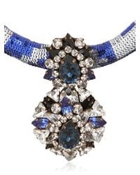 Shourouk | Blue Zulu Necklace | Lyst