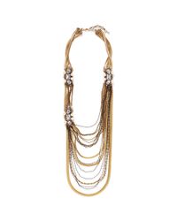 Erickson Beamon | Metallic 'stratosphere' Crystal Chain Drop Earrings | Lyst