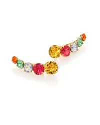 Ca&Lou | Metallic Debutante Crystal Graduated Ear Cuffs | Lyst