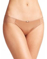 Chantelle | Red Illusion Lace-panel Bikini | Lyst