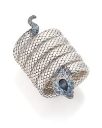 John Hardy | Metallic Legends Cobra Semi-precious Multi-stone, Diamond & Sterling Silver Coil Bracelet | Lyst