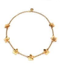 Tory Burch | Metallic Cecily Flower Chain Necklace | Lyst