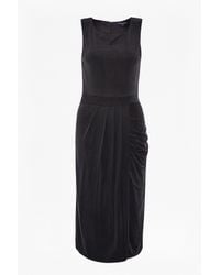French Connection | Black Carlotta Cupro Dress | Lyst