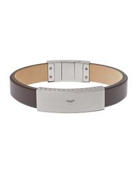 Emporio Armani | Metallic Gent Bracelet for Men | Lyst