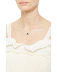 Lito | Metallic Gold And Enamel Eye Necklace With Lashes | Lyst