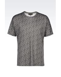Emporio Armani | Gray Short-sleeve T-shirt for Men | Lyst