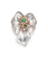 Alexis Bittar | Multicolor Desert Jasmine Lucite, Jasper, Chalcedony & Crystal Floral Punk Pin | Lyst