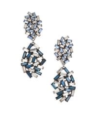 DANNIJO | Metallic Mayfield Crystal Drop Earrings | Lyst