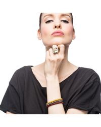 Lulu Frost | Blue G. Frost Wooden Morse Bracelet Grey | Lyst