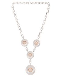Buccellati | White Diamond Daisy Necklace | Lyst