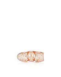 Joelle Jewellery | Metallic 18K Pink Gold Gladiator Ring | Lyst