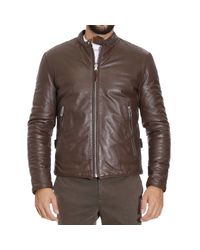 Paolo Pecora | Brown Down Jacket for Men | Lyst