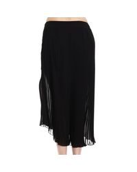 Manila Grace | Black Plisset Zipped Skirt | Lyst