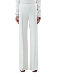 Lyst - Agnona Women's Wide Leg Pants In Off-white in White