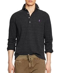 Polo Ralph Lauren | Black Long Sleeve Mesh Estate Shirt for Men | Lyst