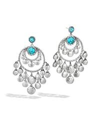 John Hardy | Blue Dot Chandelier Earrings | Lyst