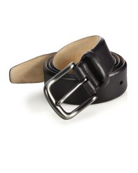 Saks Fifth Avenue | Gray Hives Burnished Leather Belt for Men | Lyst