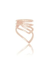 Arme De L'Amour | Pink Chevron Ring | Lyst