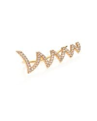 Phyne By Paige Novick | Metallic Ines Diamond & 14K Yellow Gold Scribble Single Ear Cuff | Lyst