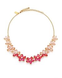kate spade new york | Pink Ombre Bouquet Small Necklace | Lyst