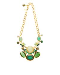 Vickisarge | Green Adele Small Necklace | Lyst